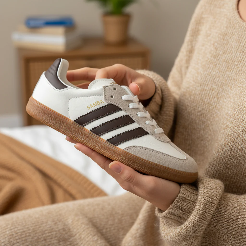 Adidas Samba OG Cream White Preloved Brown - Image 6