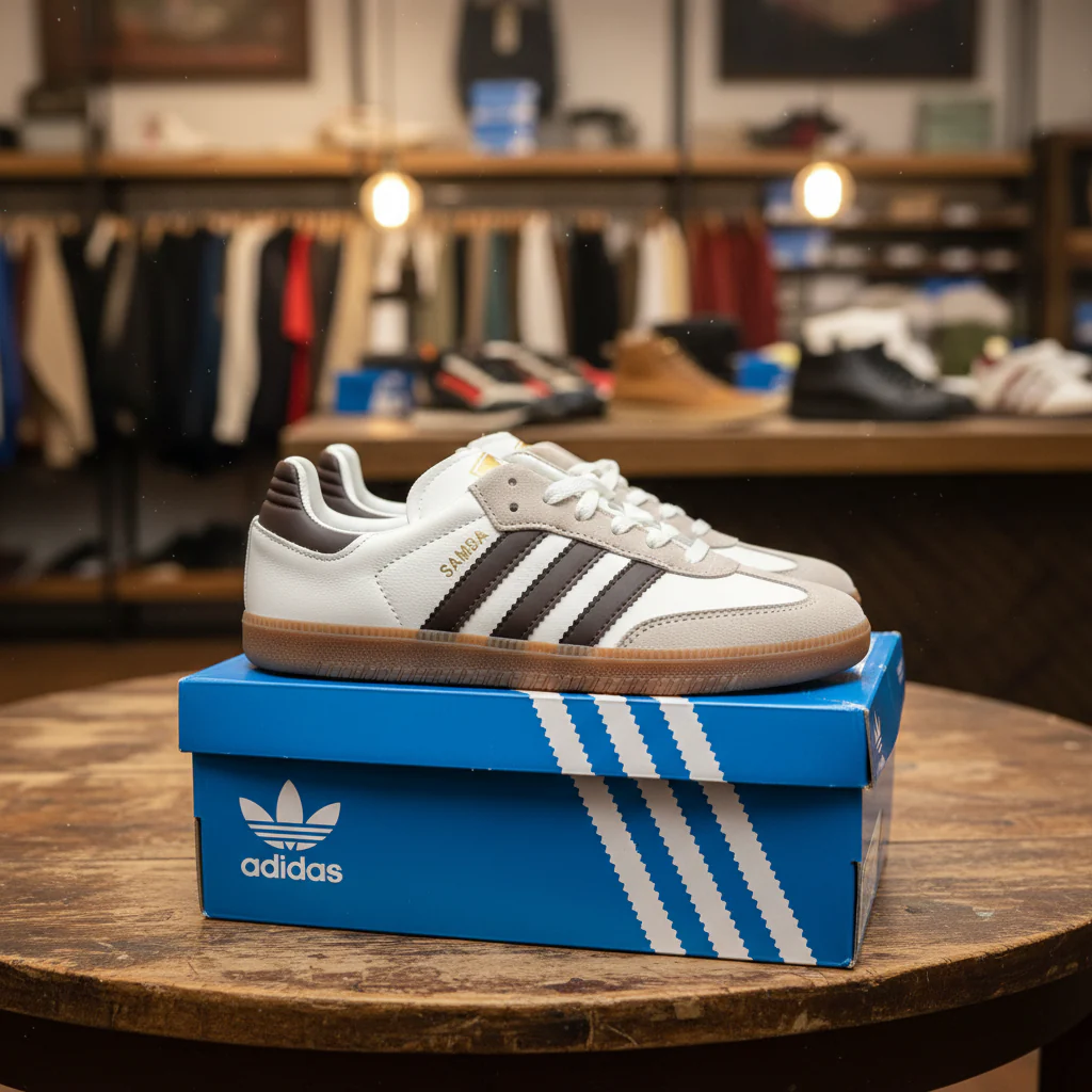 Adidas Samba OG Cream White Preloved Brown - Image 8