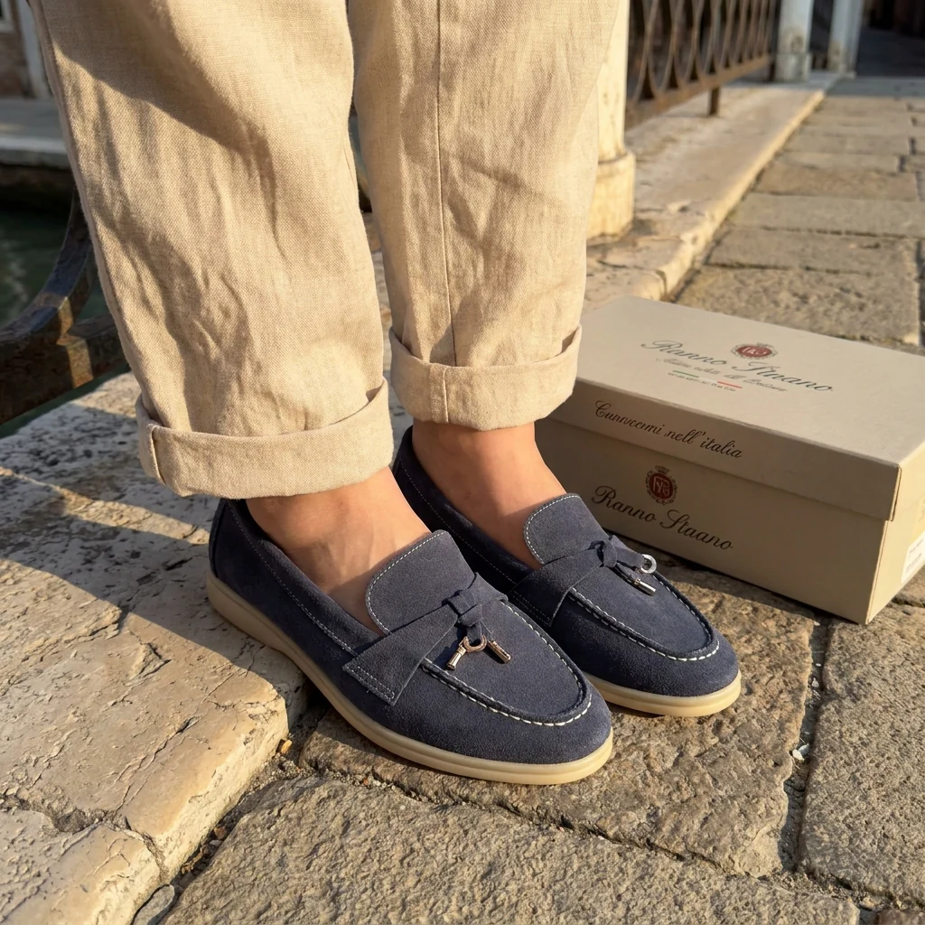 Loro piana mocassin bleu - Image 5