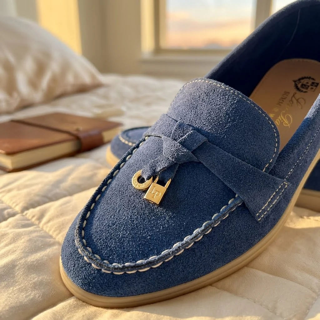 Loro piana mocassin bleu - Image 6