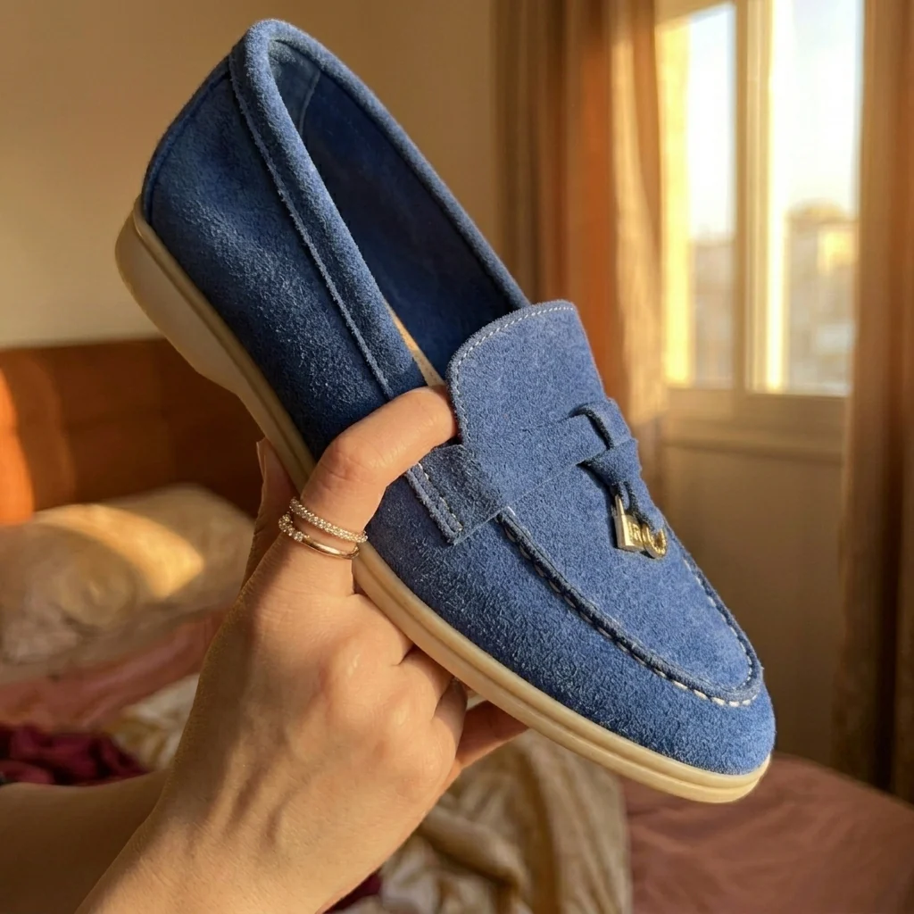 Loro piana mocassin bleu - Image 2