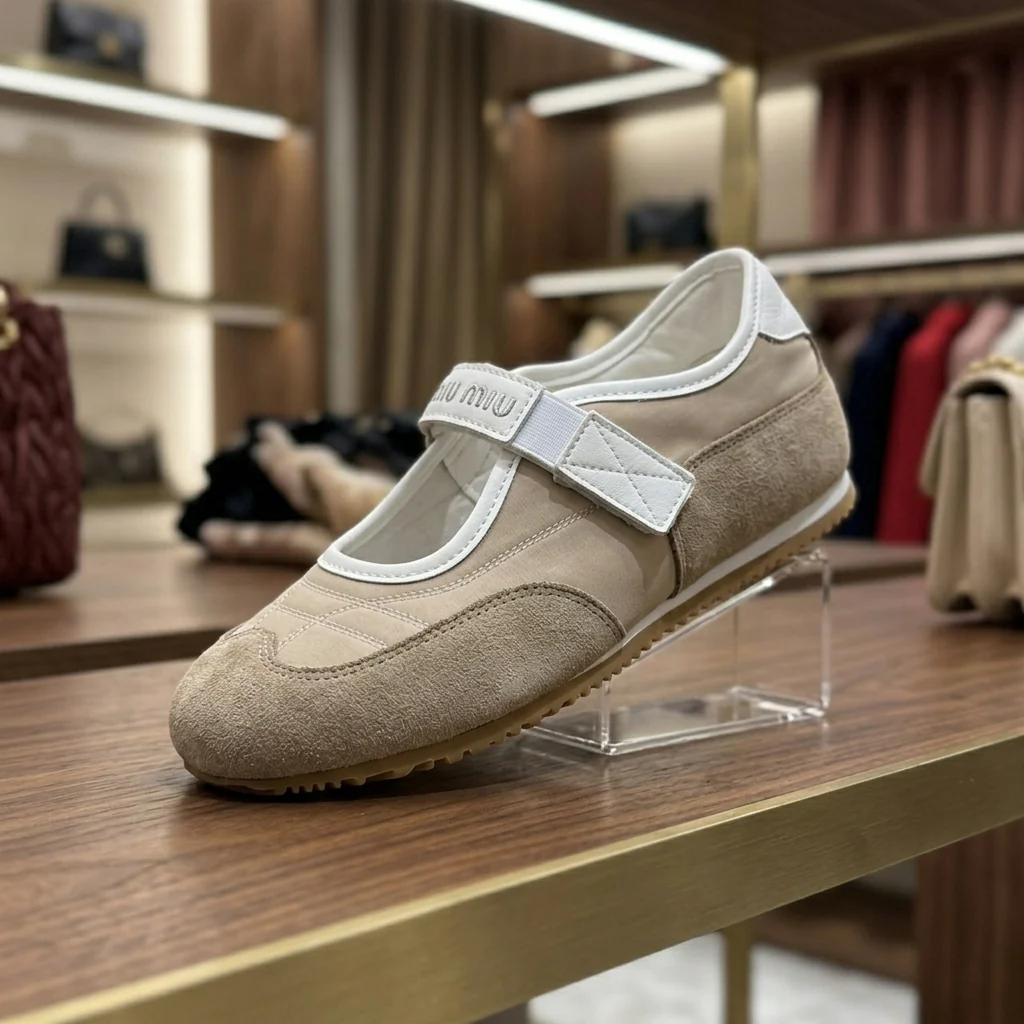 Miu Miu Sneakirina Beige - Image 11