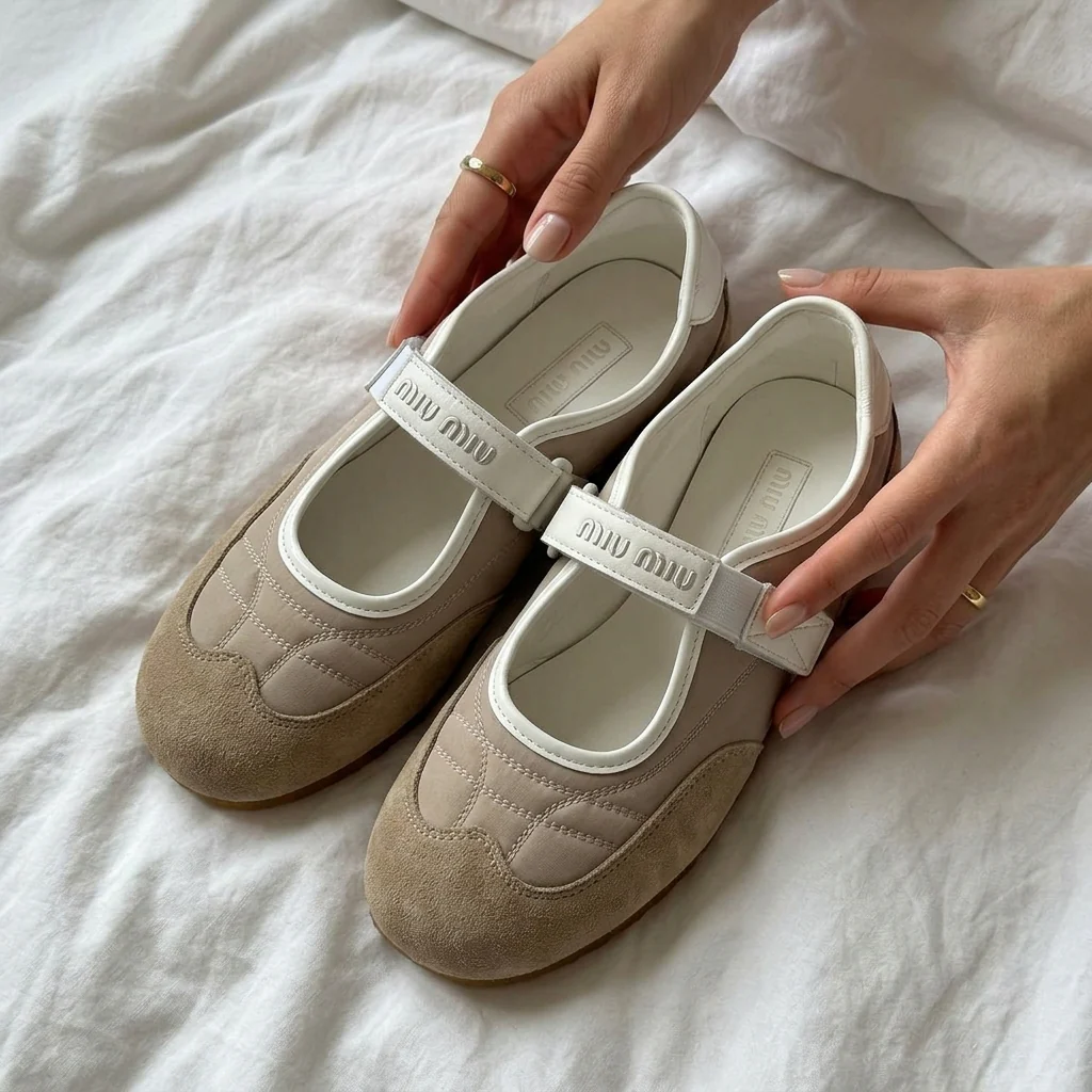Miu Miu Sneakirina Beige - Image 12