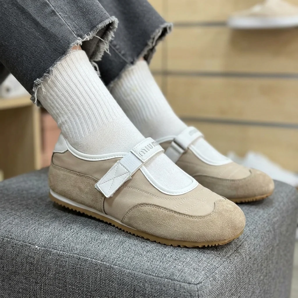 Miu Miu Sneakirina Beige - Image 7
