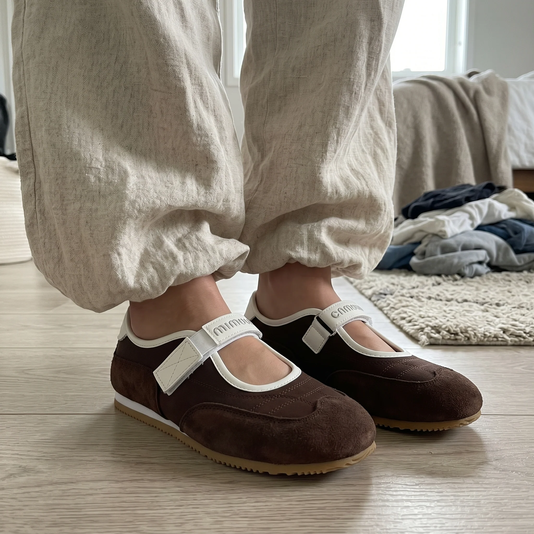 Miu Miu Sneakirina Beige - Image 14