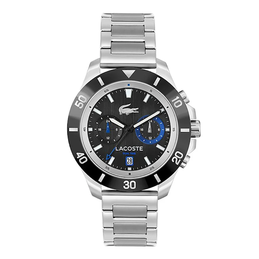 MONTRE Lacoste Stainless Steel Black Dial Multi-function Men\'s Watch - Image 5