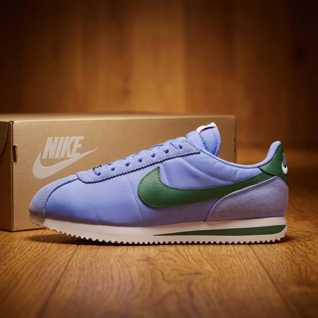 Nike Cortez TXT  Blue Green - Image 2