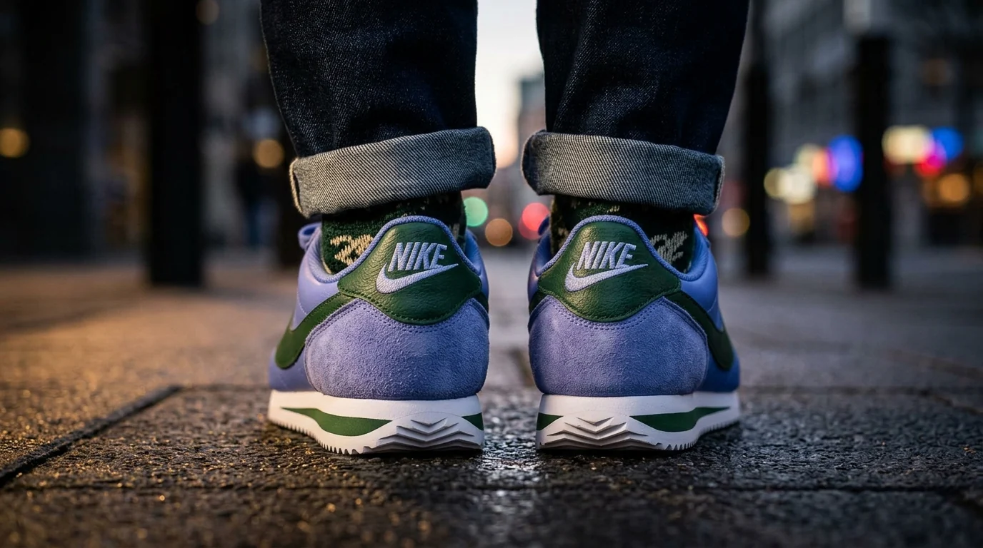 Nike Cortez TXT  Blue Green - Image 3