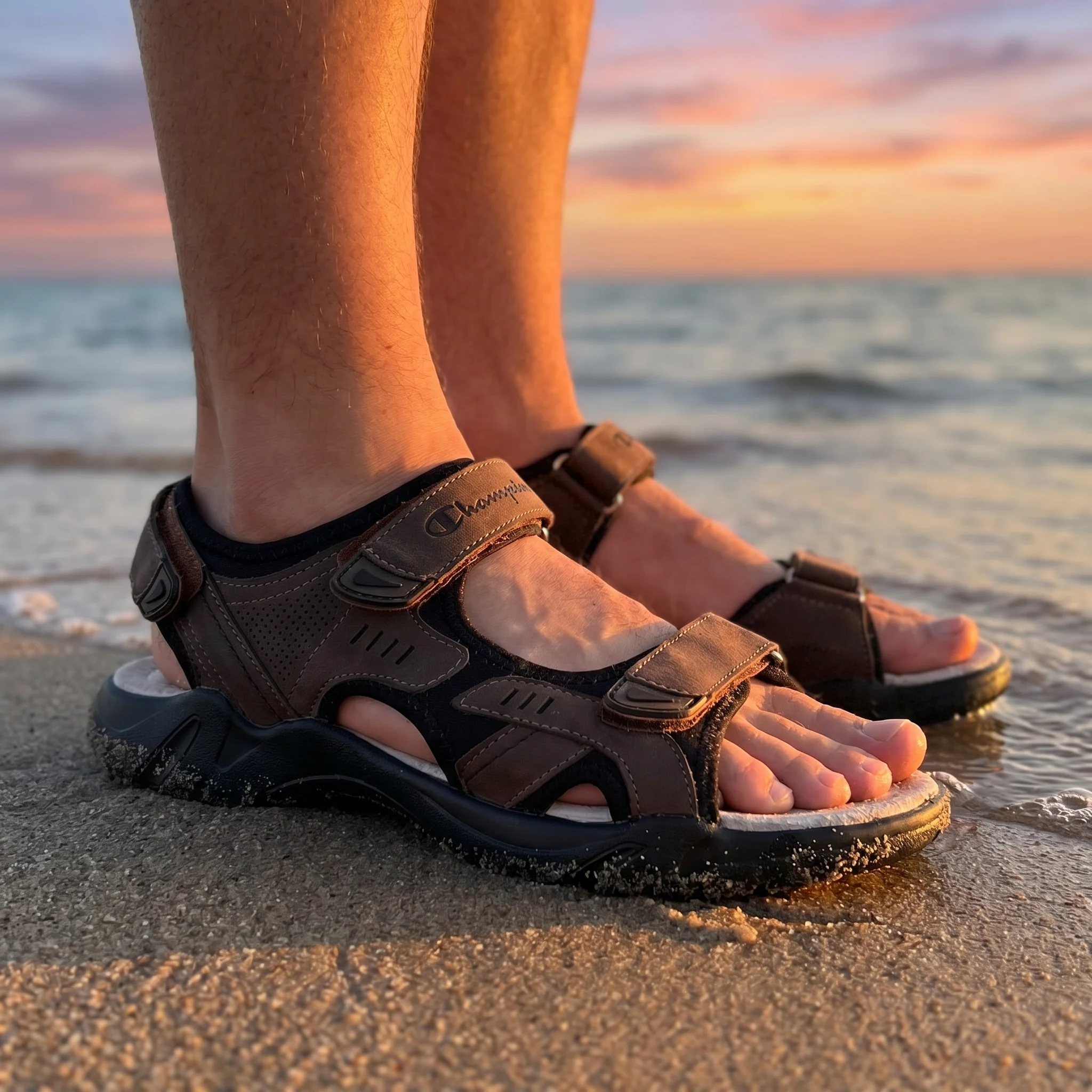 SANDAL CHAMPION MARRON Original - Image 4