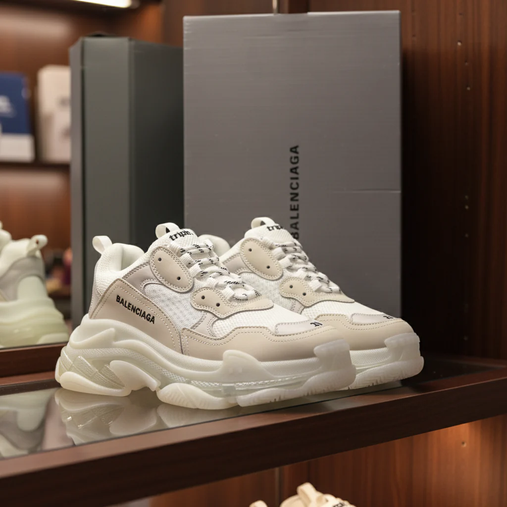 B.a.l.e.n.c.i.a.g.a Triple S White edition - Image 3